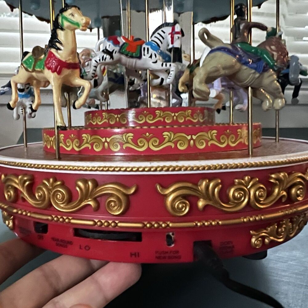 Mr. Christmas Triple Decker Carousel Musical Animated 2012 Vintage Work Read - Picture 10 of 14